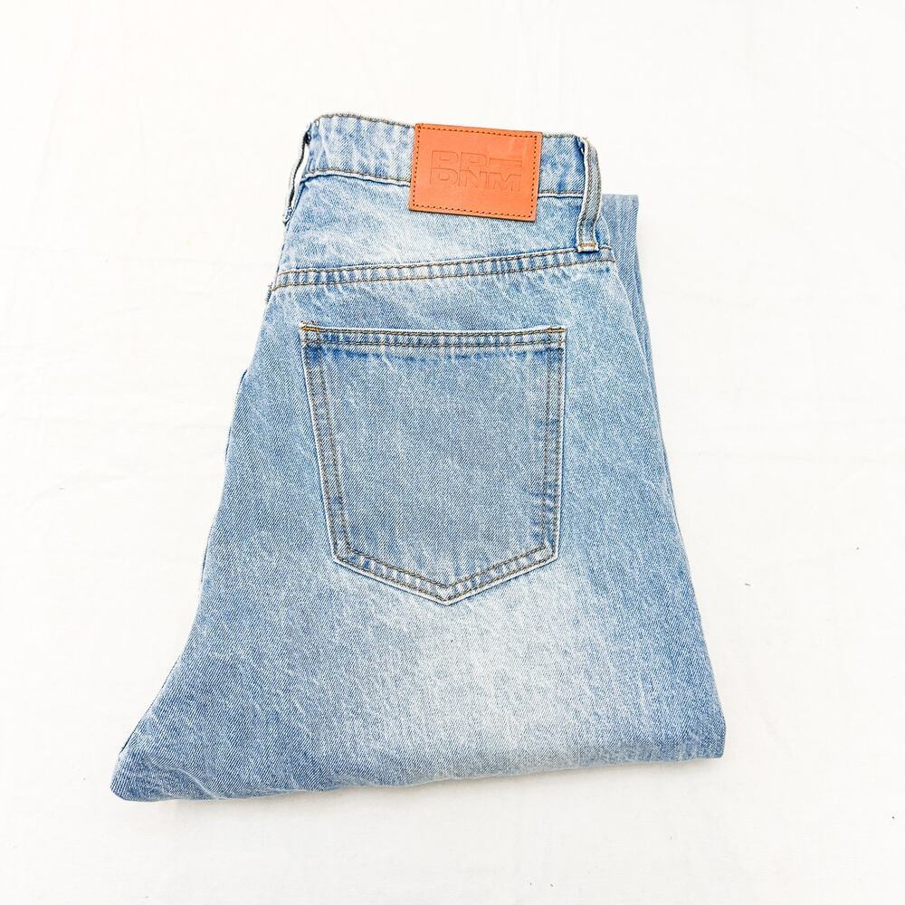 Princess Polly Light Wash Wide Leg Ripped Denim Jeans Zip Fly Size 6